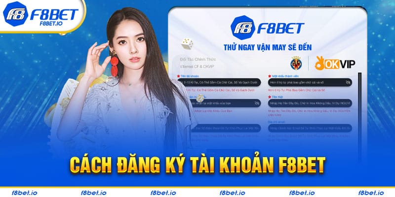 Hướng dẫn đăng ký tài khoản tại F8bet nhanh nhất